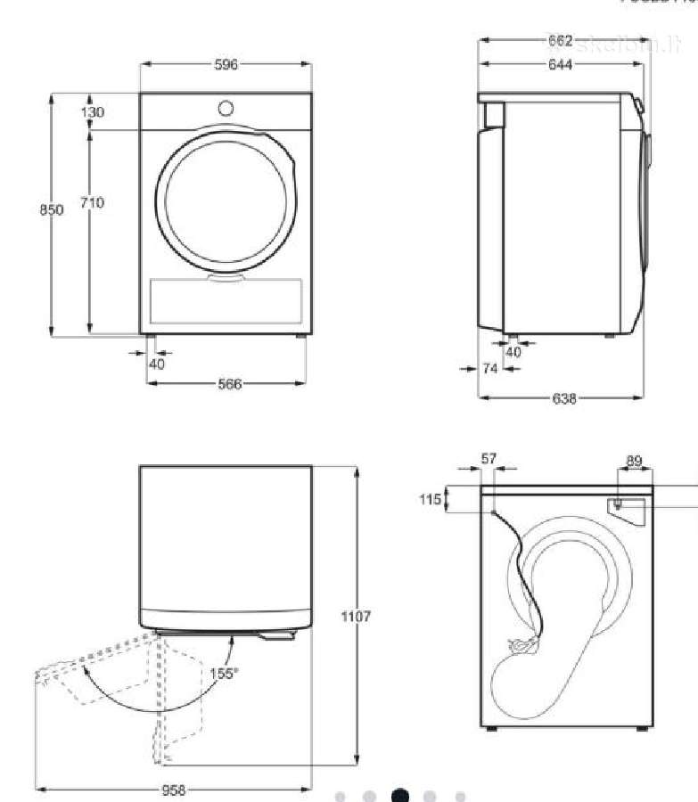 Džiovyklė Electrolux Perfectcare 800, 1-8 kg - nuotraukos Nr. 4