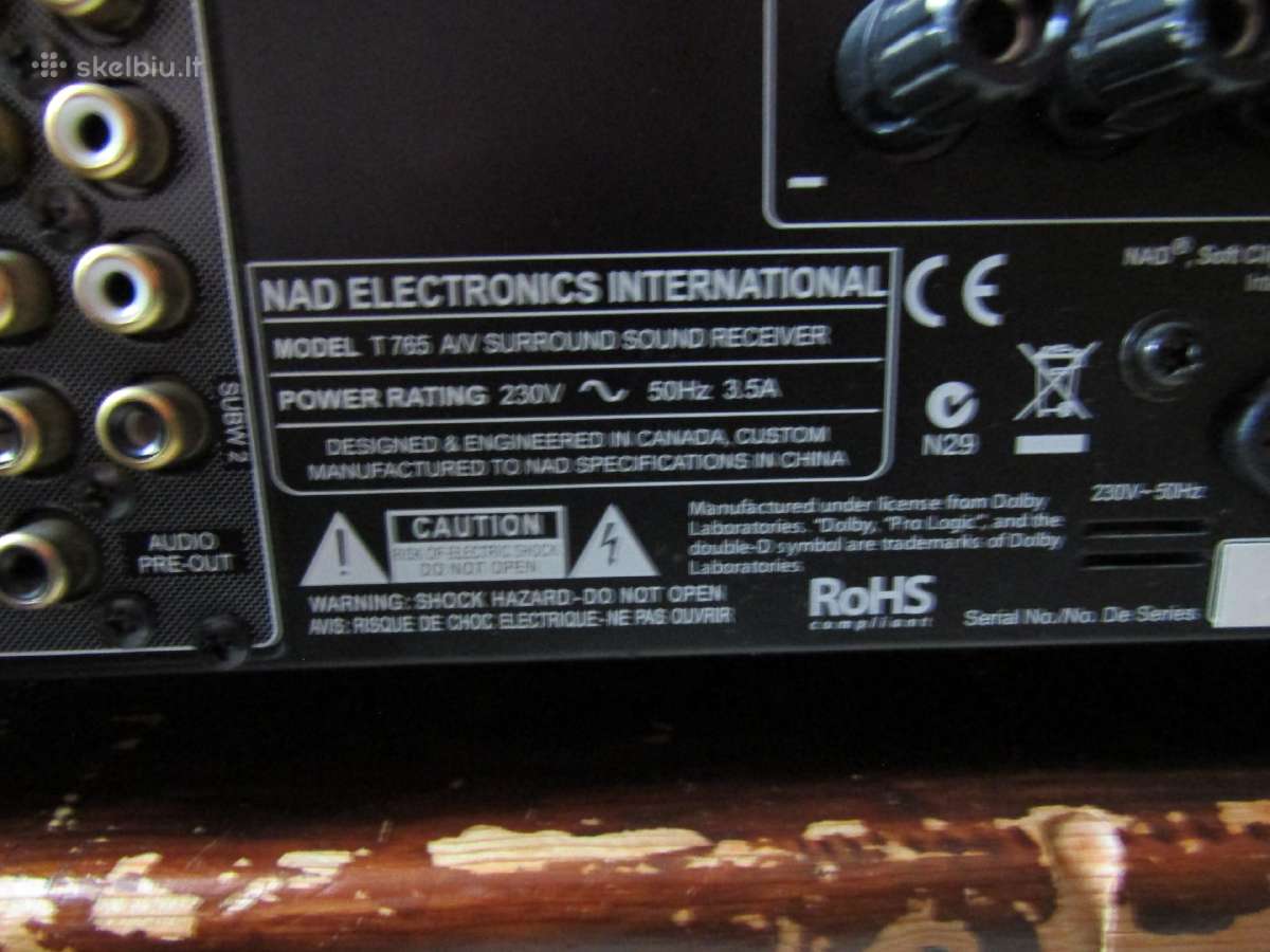 Nad T765 Hd2 resiveris - nuotraukos Nr. 3