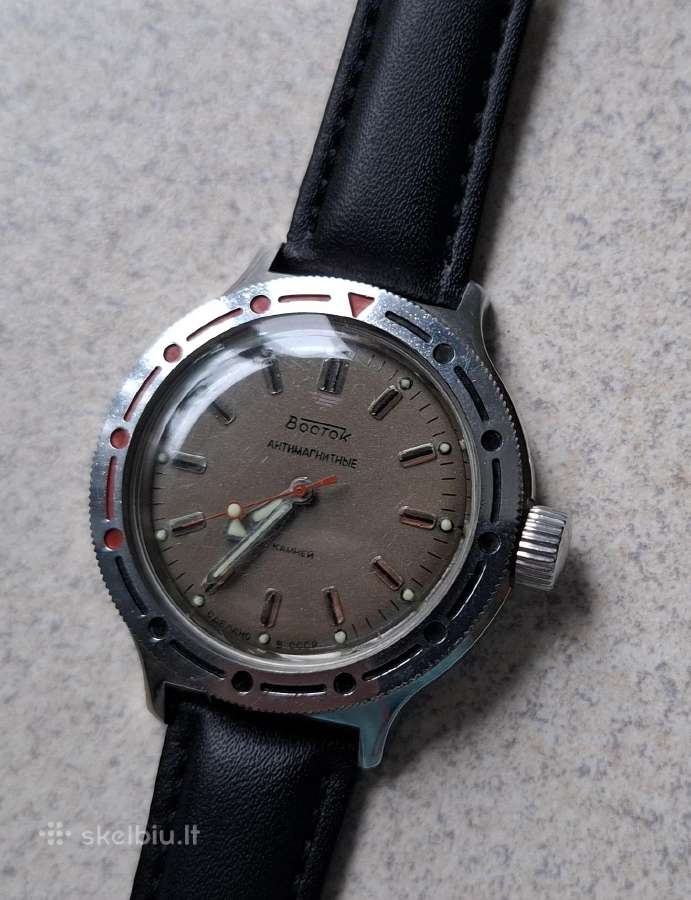 Sovietinis „vostok“ Komandirskie laikrodis - nuotraukos Nr. 2
