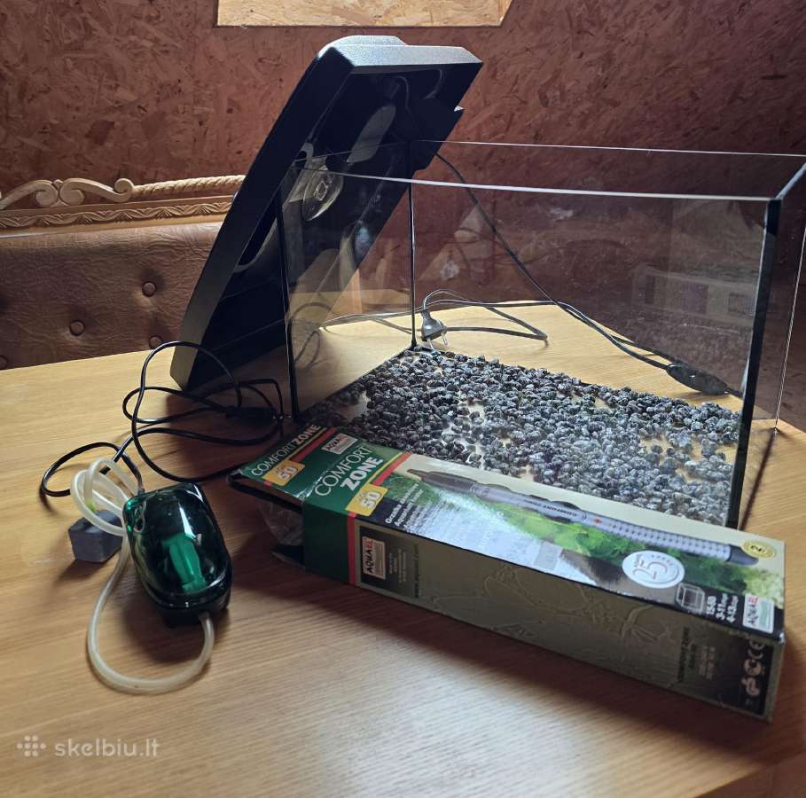 22l Akvariumas + Šildytuvas ir "Burbuliatorius" - nuotraukos Nr. 4