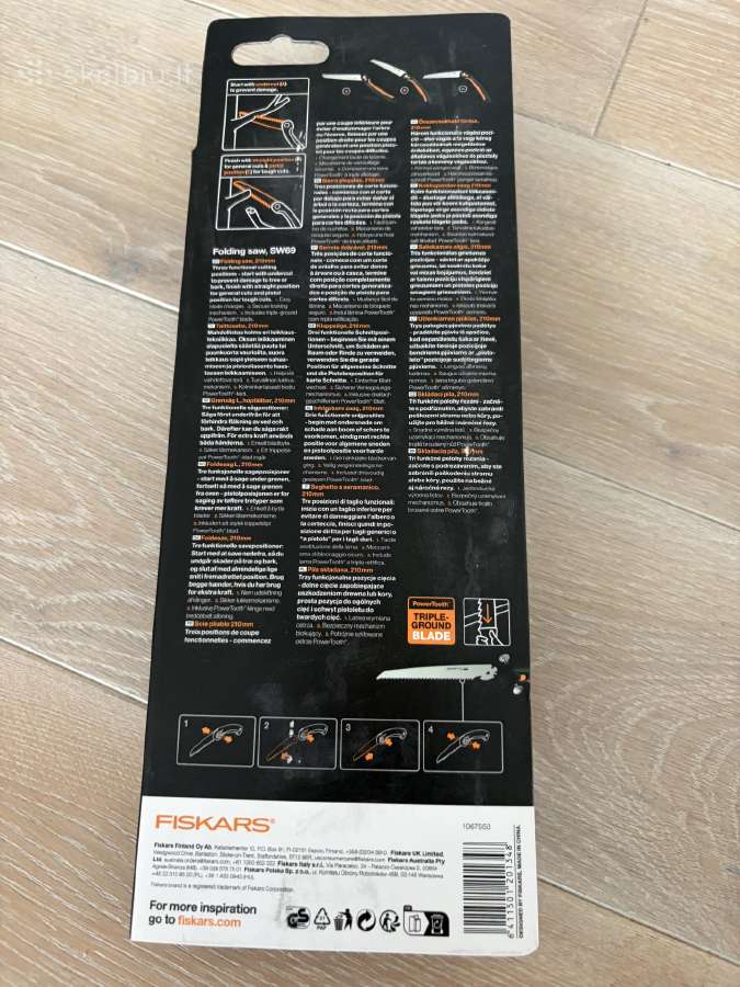 Užlenkiamas pjūklas Fiskars Plus Sw69 - nuotraukos Nr. 4