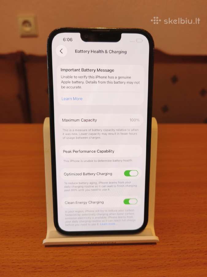 iPhone 13 Pro, 128gb, 100% battery health - nuotraukos Nr. 7