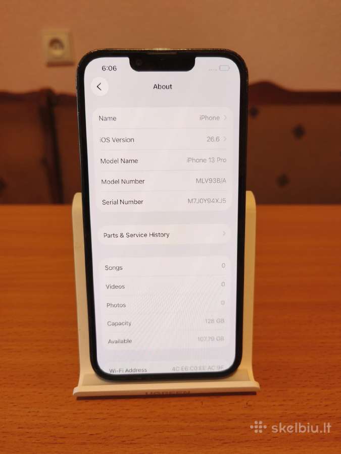 iPhone 13 Pro, 128gb, 100% battery health - nuotraukos Nr. 8