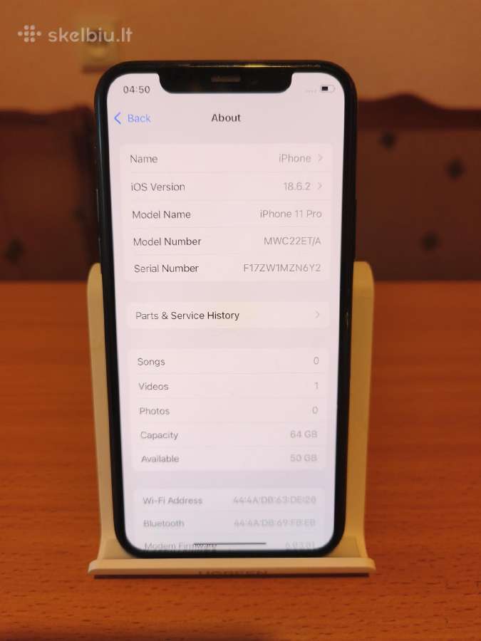 iPhone 11 Pro ,64gb,battery health 100% - nuotraukos Nr. 8