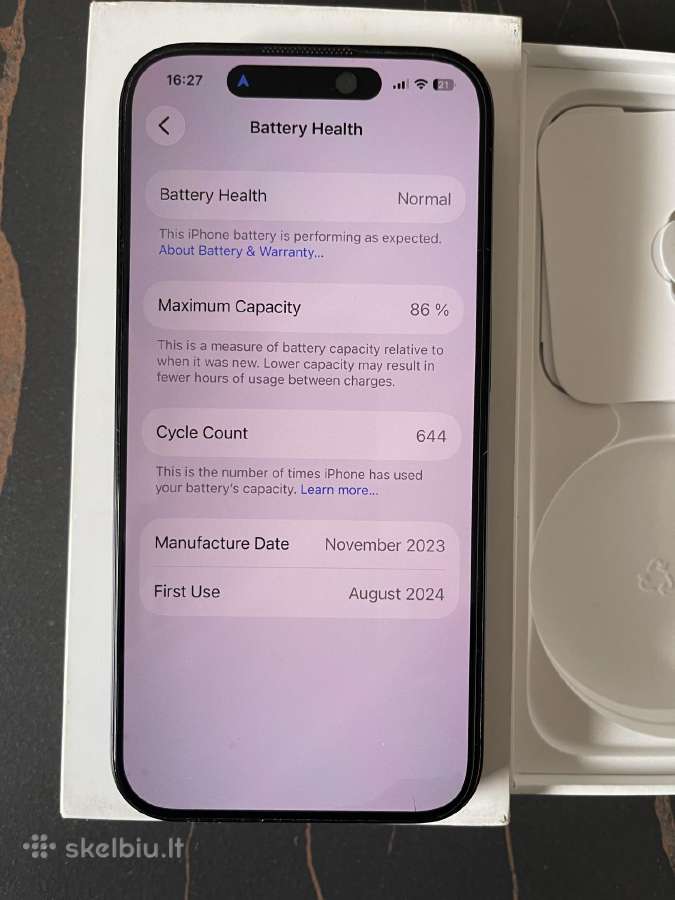 iPhone 15 Pro 256 Blue Titanium - nuotraukos Nr. 8