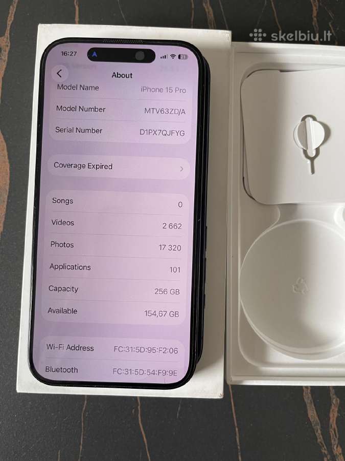 iPhone 15 Pro 256 Blue Titanium - nuotraukos Nr. 9