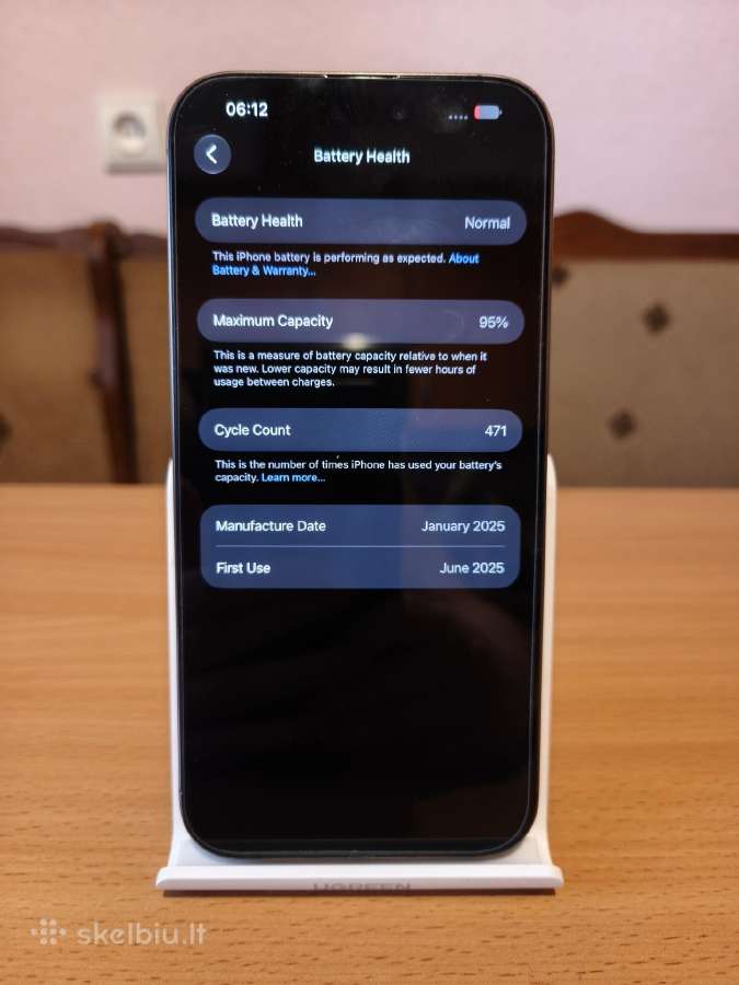 Puikus iPhone 16 Pro Max,256gb, 95% battery health - nuotraukos Nr. 7