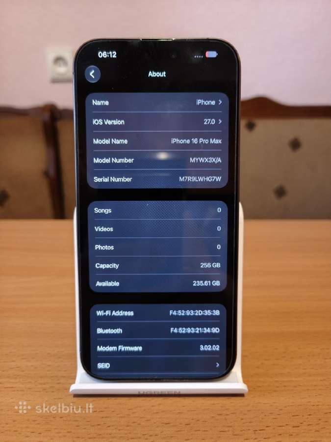 Puikus iPhone 16 Pro Max,256gb, 95% battery health - nuotraukos Nr. 8