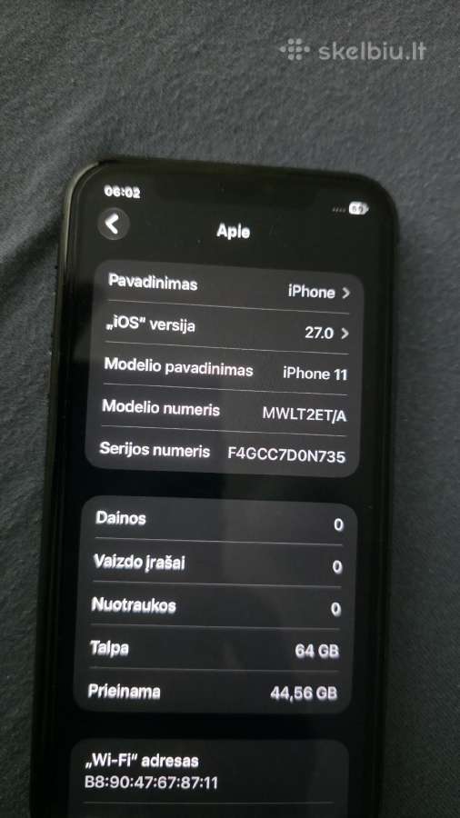 iPhone 11 64gb. - nuotraukos Nr. 3