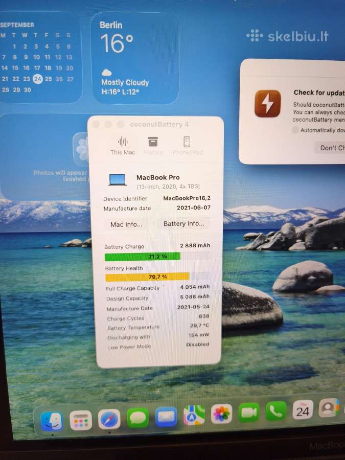MacBook A2251, 16gb RAM - nuotraukos Nr. 6