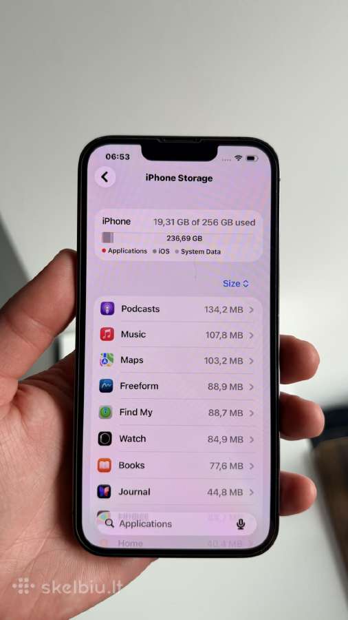 iPhone 13 Pro 256 GB Space Grey - nuotraukos Nr. 6