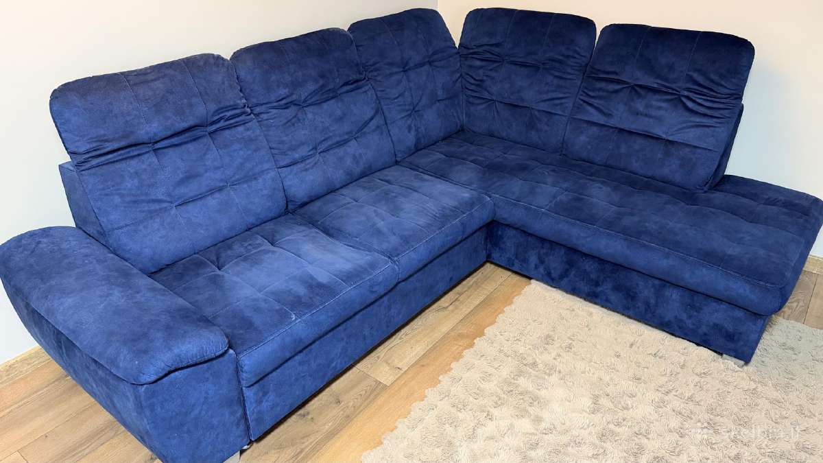 Kampinė sofa - nuotraukos Nr. 3