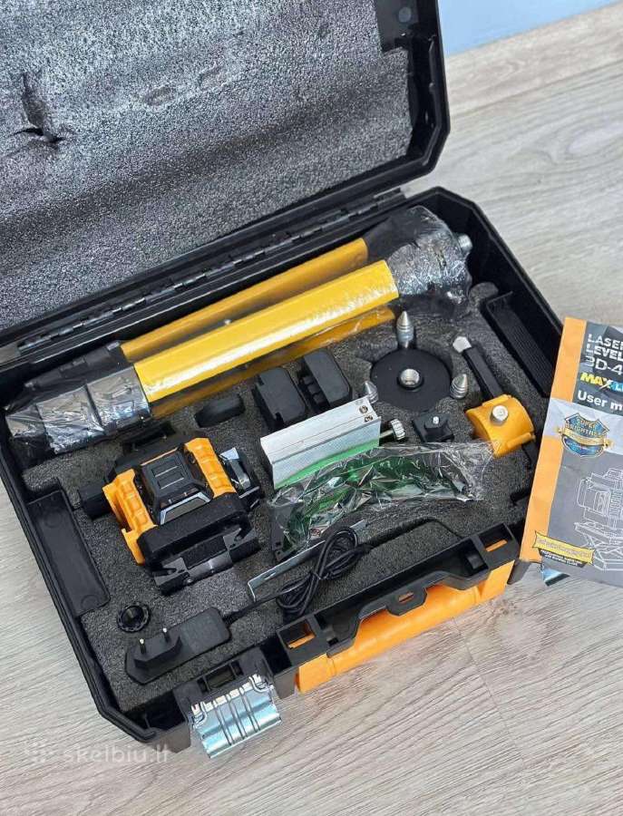 Statybinis lazeris (Dewalt) nivelyras 16 linijų - nuotraukos Nr. 2