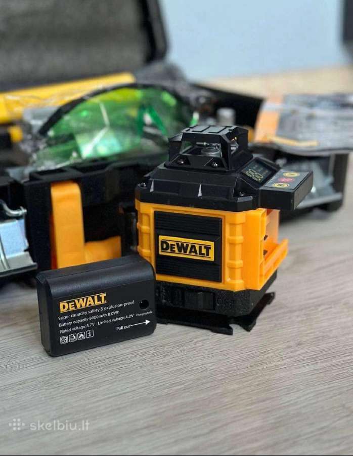Statybinis lazeris (Dewalt) nivelyras 16 linijų - nuotraukos Nr. 3
