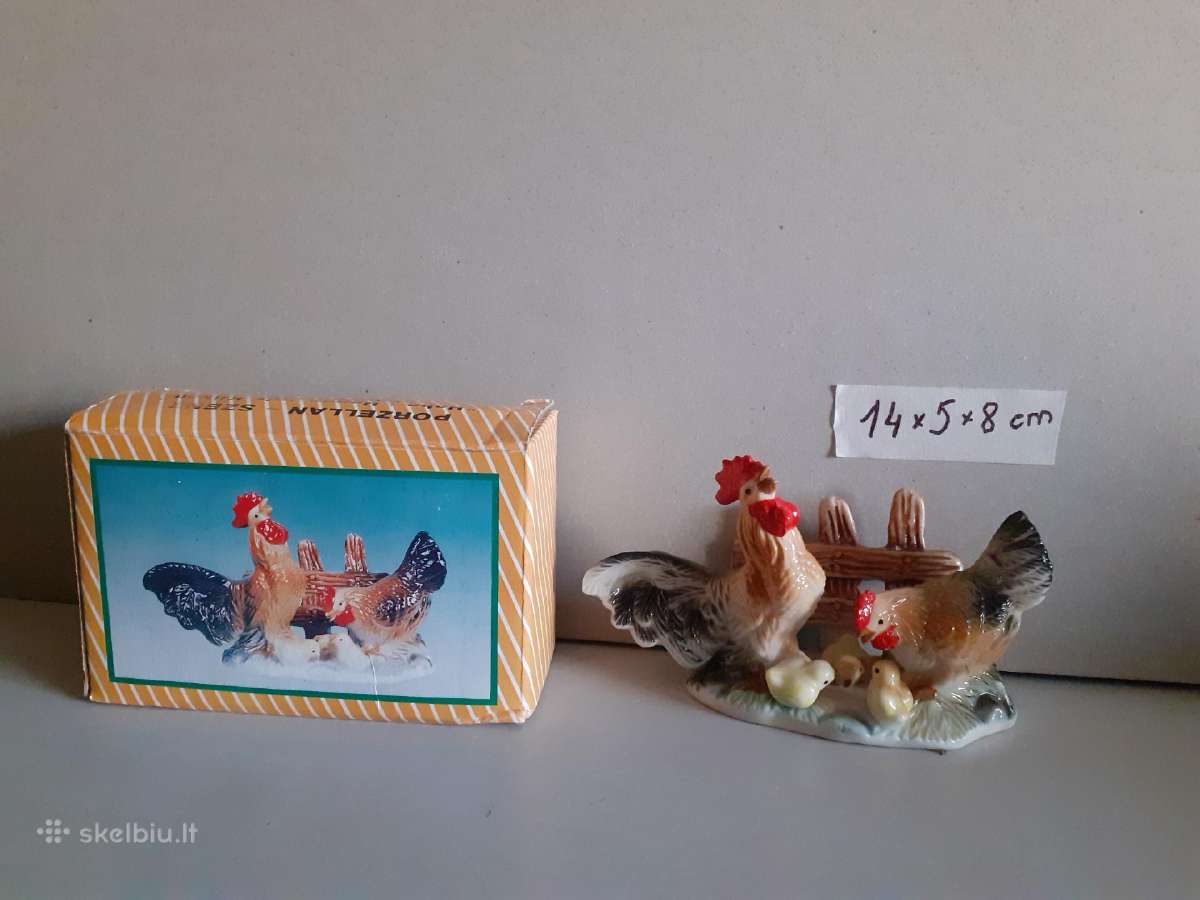 Porcelianinė statulėlė "vištų kiemas" - nuotraukos Nr. 5