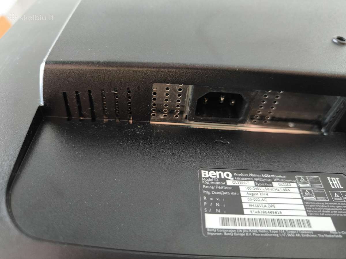 Monitorius Benq Gl-2250-t 21,5" 60hz - nuotraukos Nr. 5
