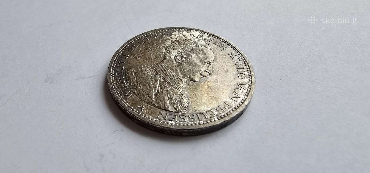 1914 5 markes Prusija jubiliejine aunc - nuotraukos Nr. 2