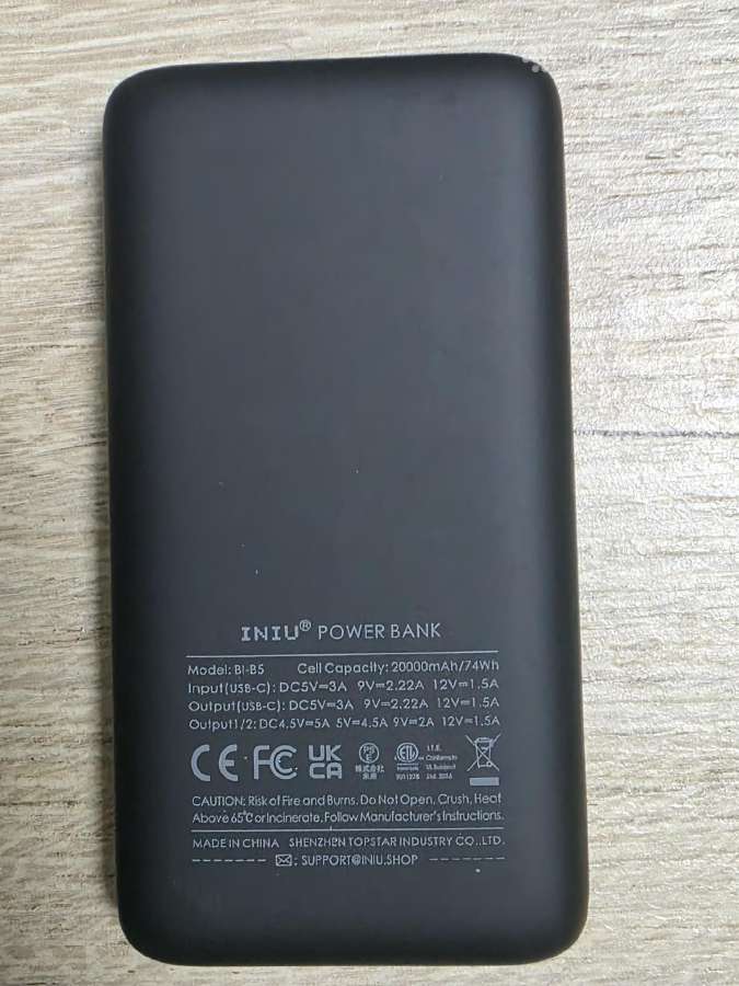 (Power Bank) Iniu 20000mah 22.5w (Kaip nauja) - nuotraukos Nr. 3