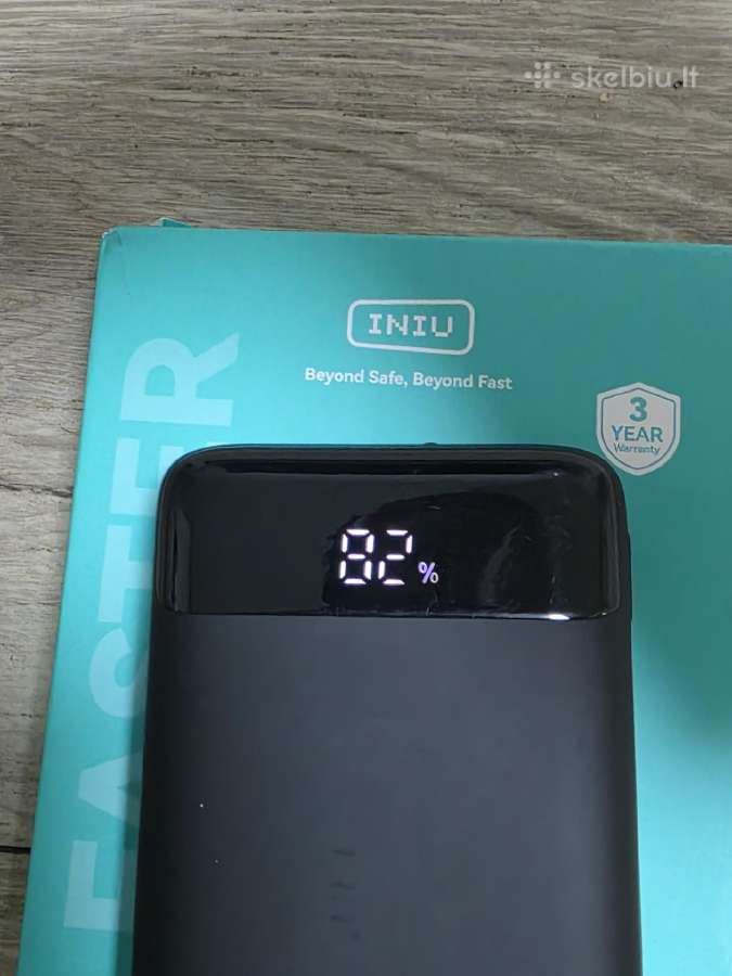 (Power Bank) Iniu 20000mah 22.5w (Kaip nauja) - nuotraukos Nr. 4