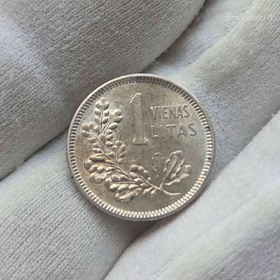 Sidabrinis 1 litas, 1925 m. („kumelė“) - nuotraukos Nr. 2