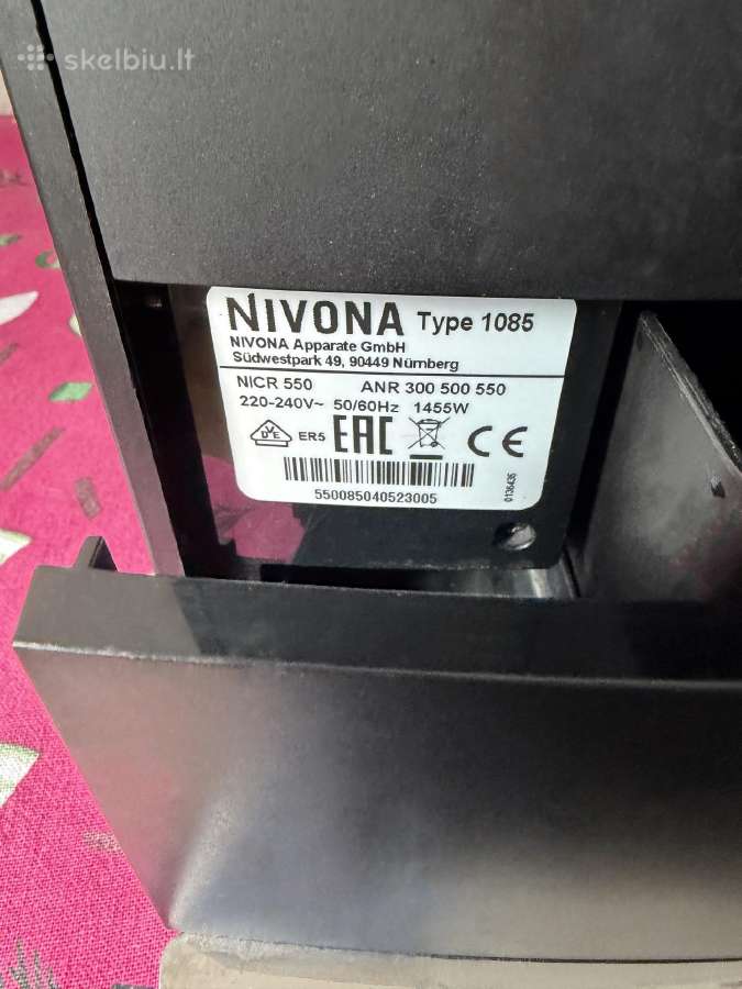 Kavos aparatas Nivona Caferomatica Nicr 550 - nuotraukos Nr. 9