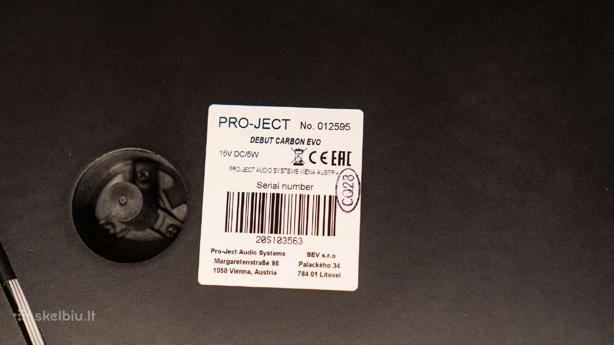 Pro-ject debut carbon EVO (Ortofon 2m red) - nuotraukos Nr. 11