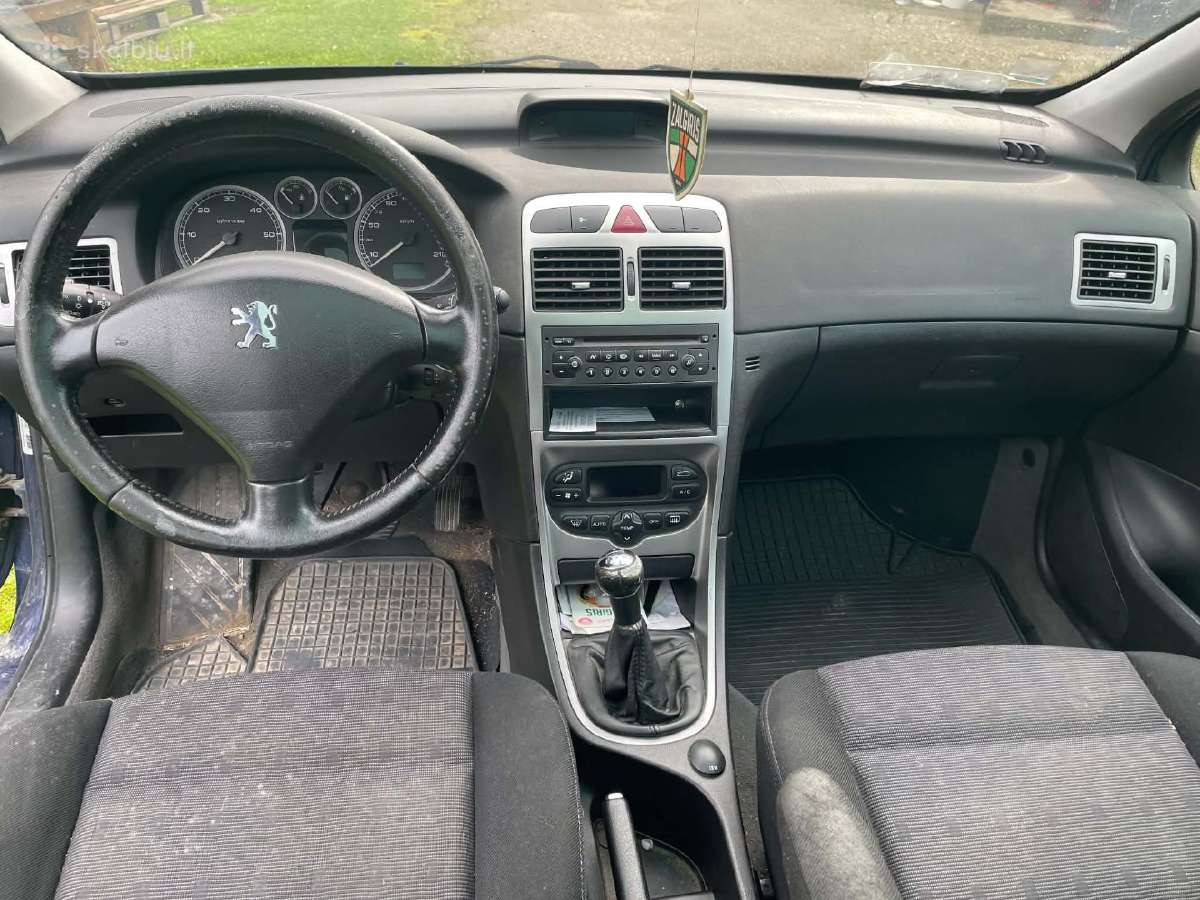 Peugeot 307, 2003, dyzelis, mechaninė - nuotraukos Nr. 5
