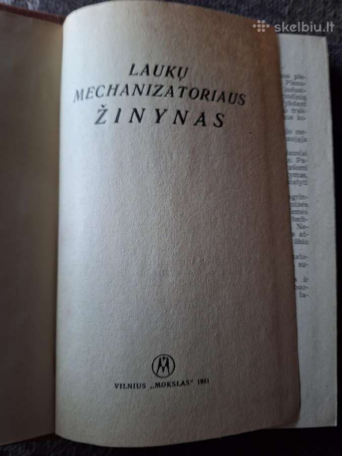 Laukų mechanizatoriaus žinynas - nuotraukos Nr. 2