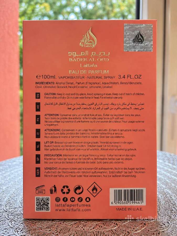 Lattafa Badee AL Oud Noble Blush 100 ml - nuotraukos Nr. 3
