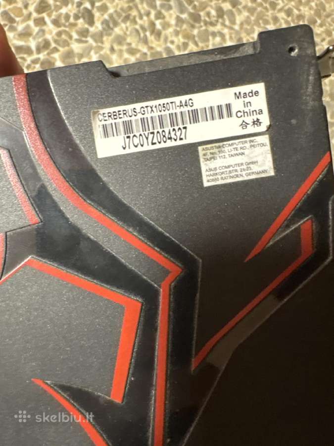 Gtx 1050 ti (cerberus edition) vaizdo plokste - nuotraukos Nr. 6