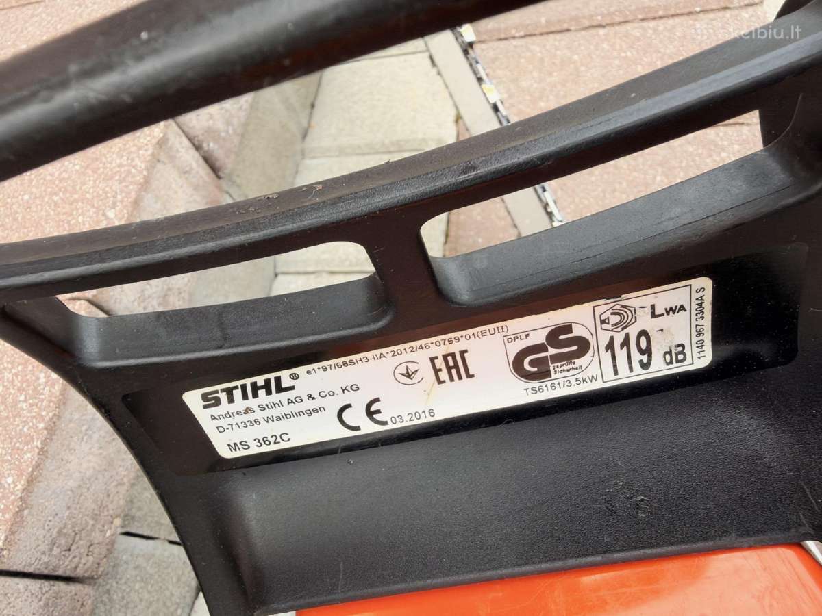 Stihl ms 362 - nuotraukos Nr. 3