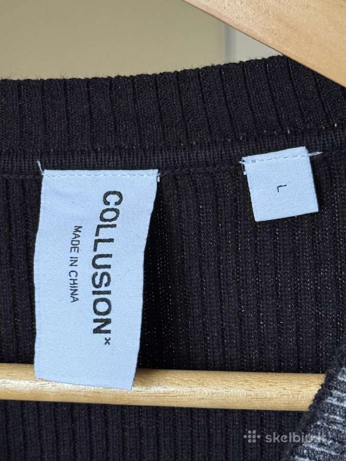 Collusion washed monochrome megztinis l dydis - nuotraukos Nr. 5
