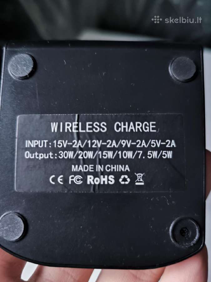 Greito belaidžio įkrovimo stovas Wireless Charger - nuotraukos Nr. 2