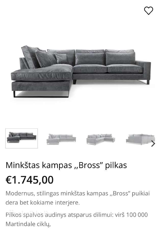 Parduodamas Minkštas Kampas - nuotraukos Nr. 5