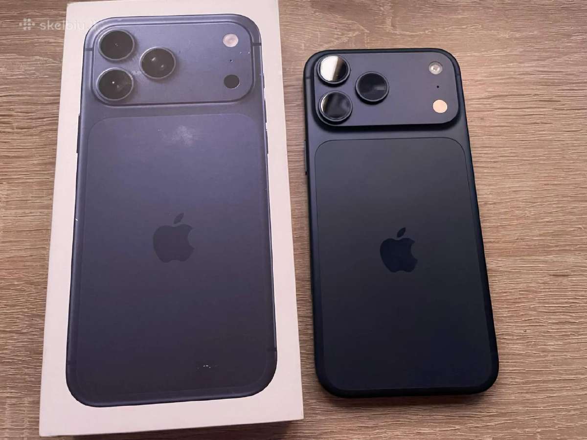 iPhone 17 Pro Max 256gb (Dark Blue) 38ciklai -100% - nuotraukos Nr. 2