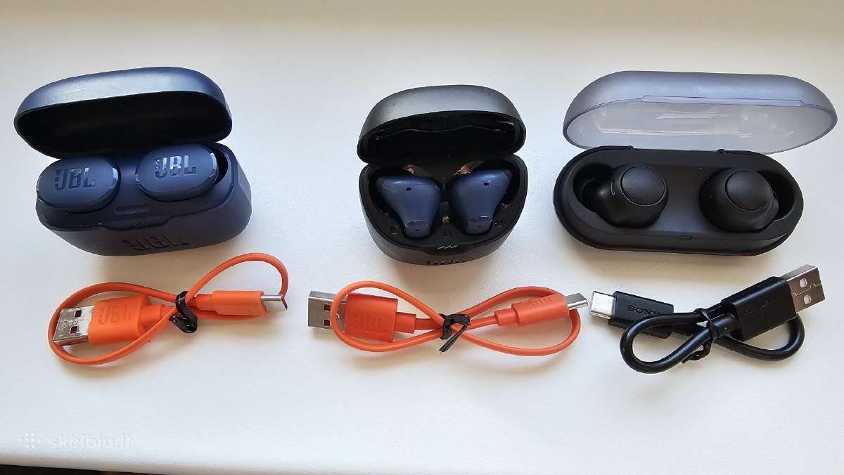 Ausinukai: Jbl Tune Flex /130nc Tws, Sony Wf-c500 - nuotraukos Nr. 2