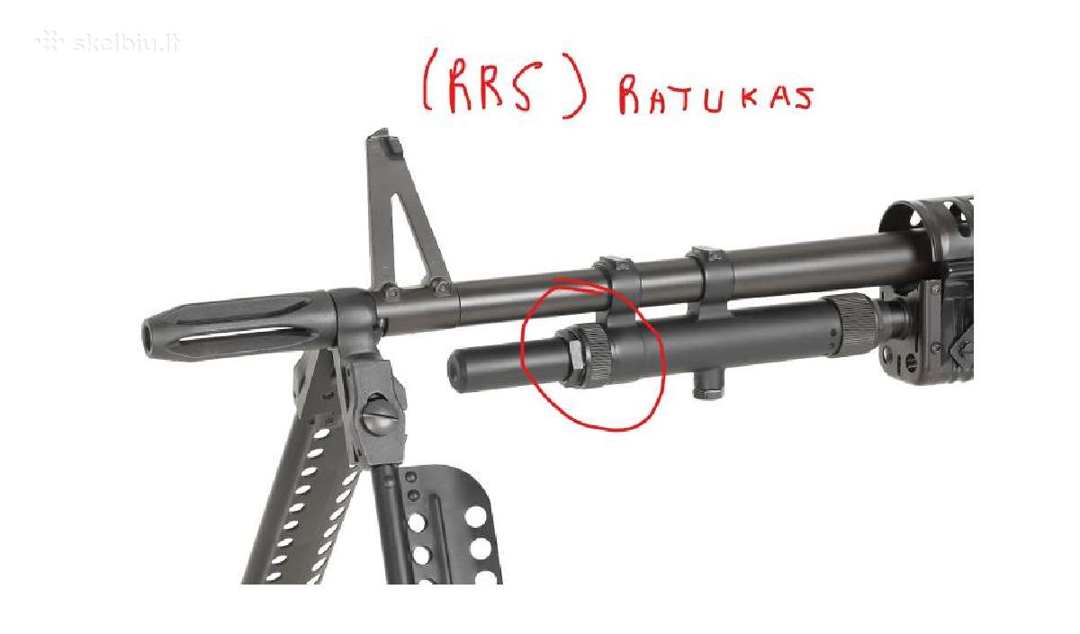Airsoft M60 kulkosvaidis - nuotraukos Nr. 6