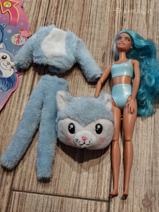 Barbie Cutie Reveal lėlė su husky kostiumėliu - nuotraukos Nr. 3