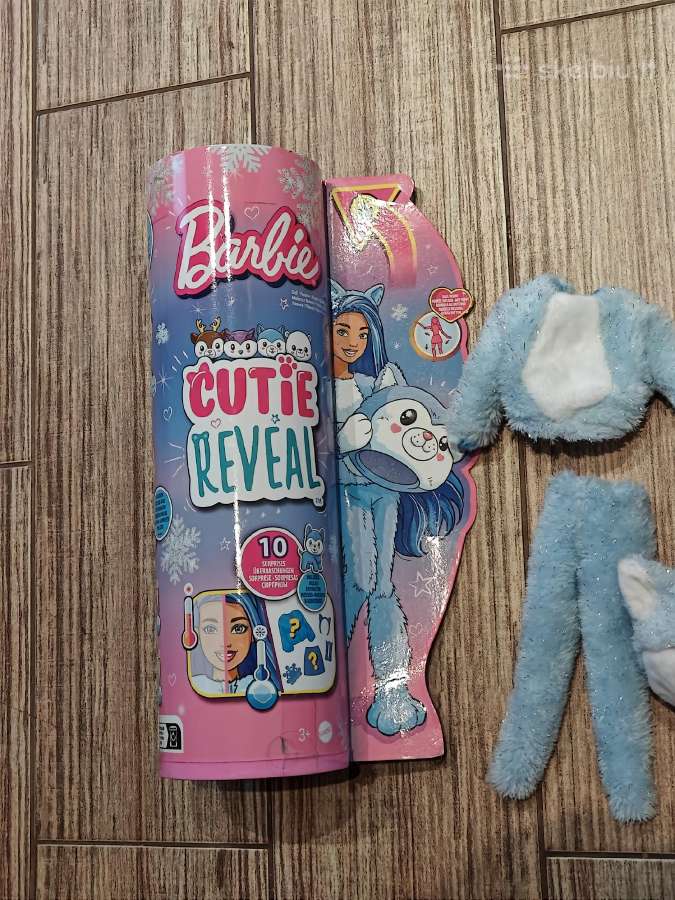 Barbie Cutie Reveal lėlė su husky kostiumėliu - nuotraukos Nr. 4