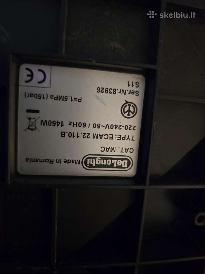 Delonghi magnifica S - nuotraukos Nr. 2
