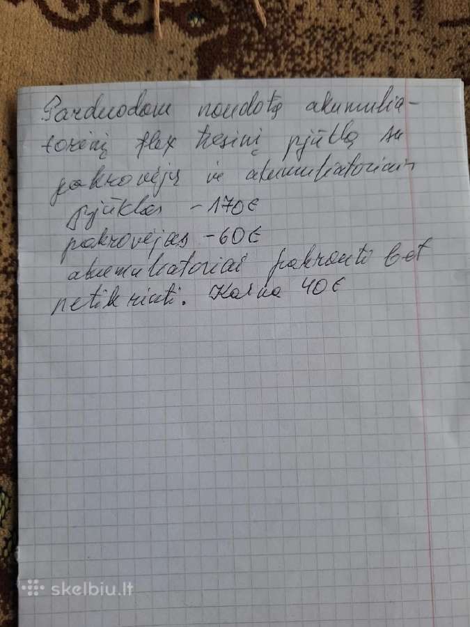 Naudotas akumuliatorinis pjuklas - nuotraukos Nr. 5