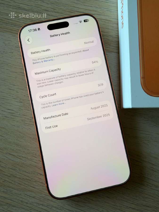 iPhone 17 Pro Max Cosmic Orange 256gb - nuotraukos Nr. 3