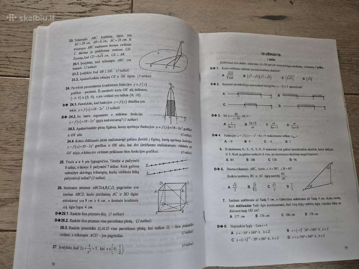 Matematikos valstybinio brandos egzamino užduotys - nuotraukos Nr. 4