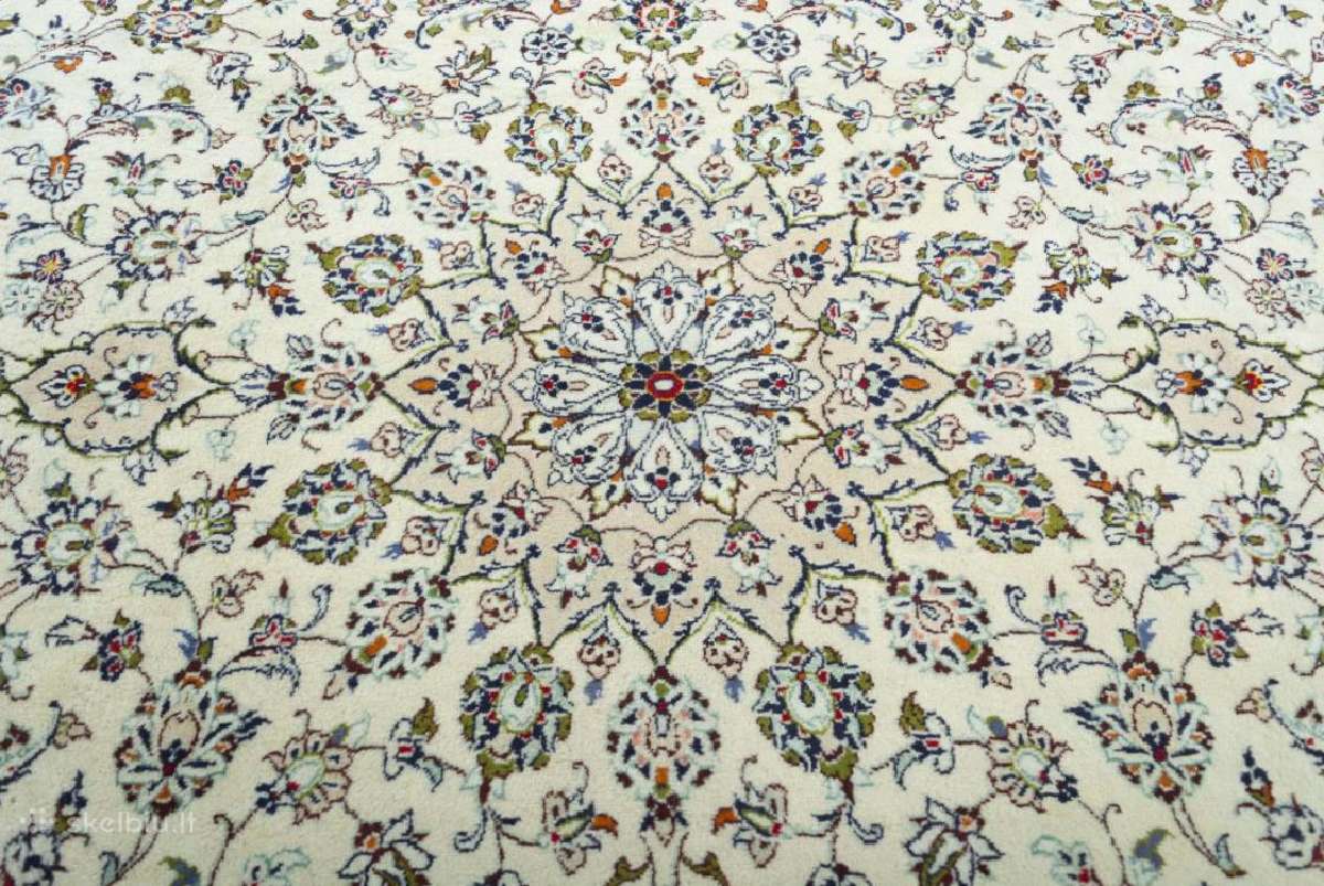 Rankų darbo persiškas Kashan kilimas – 352 253 c - nuotraukos Nr. 4