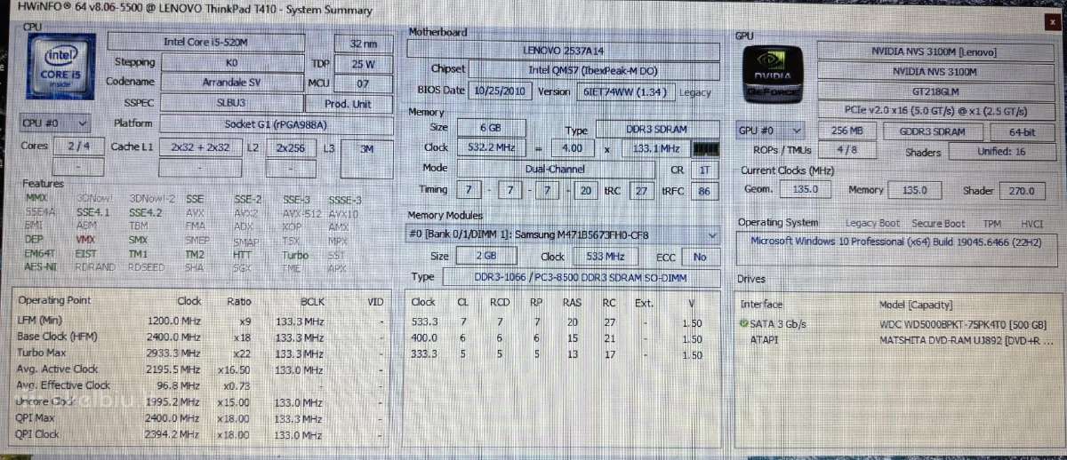 Lenovo Thinkpad T410 - nuotraukos Nr. 6