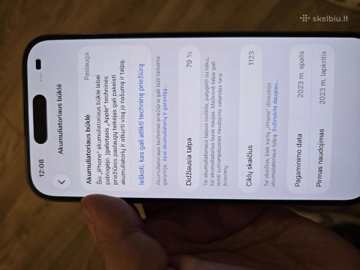 Apple iPhone 15 Pro 128gb - nuotraukos Nr. 8