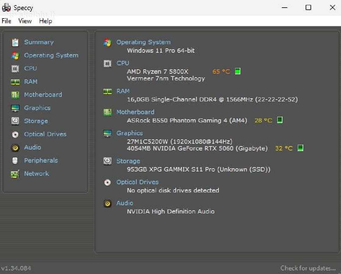 Ryzen 7 5800x rtx 5060 16gb 1tb SSD - nuotraukos Nr. 2