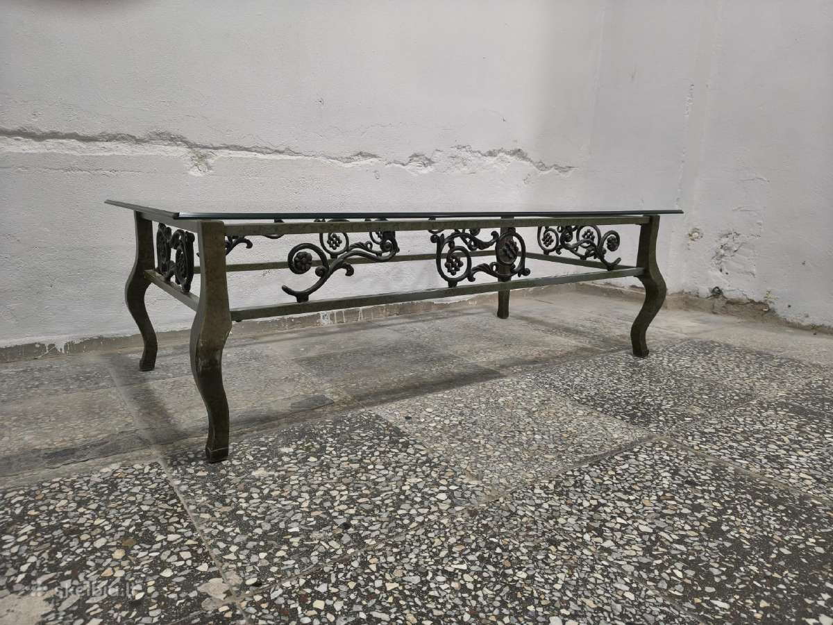 Išskirtinio Dizaino Stalas Su Stiklo Stalviršiu - nuotraukos Nr. 3