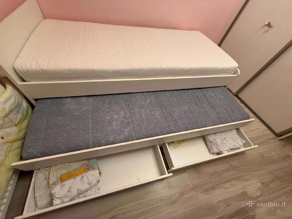 Ištraukiama lova dviem žmonėm su stalčiais - nuotraukos Nr. 3