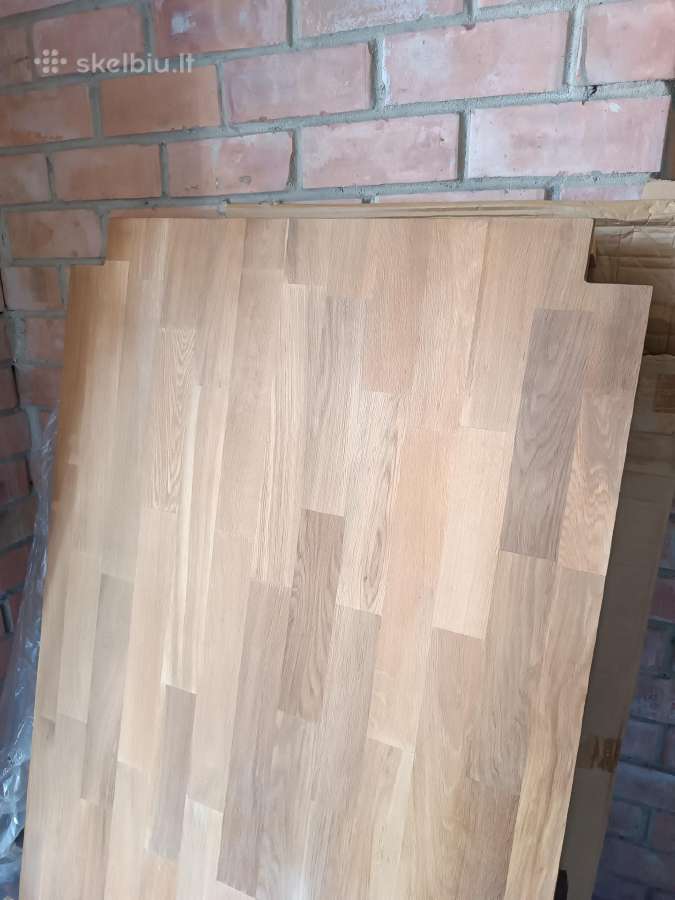 Naujas ąžuolinis stalviršis 140 x 90 cm - nuotraukos Nr. 3
